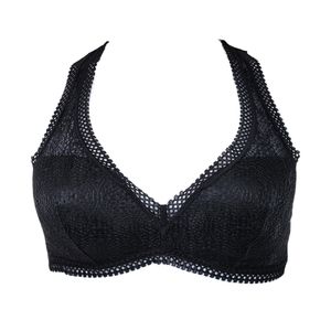Victoria's Secret Black Lace Racerback Bralette Size M